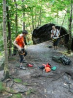 výuka jištění na Via Ferrate